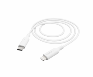 Hama MFi USB-C Lightning kabel pro Apple, 1 m, bílá