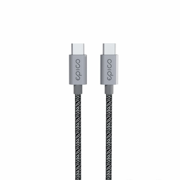 Epico 240W Braided Cable - 2m USB-C to USB-C - vesmírně šedá