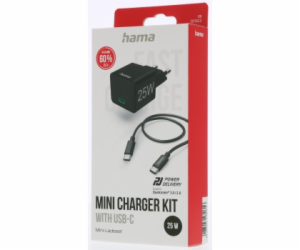 Hama set: rychlá USB nabíječka USB-C PD/QC 25 W + kabel U...