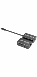 PremiumCord USB-C na HDMI extender přes patch kabel Cat5e/6/6a 4K@60Hz na 60m