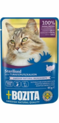 BOZITA sterilované kousky v želé s krůtím masem - vlhké krmivo pro kočky - 85g