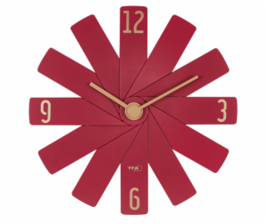 TFA Clock in the box  rot Wanduhr