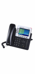 Grandstream GXP2140, 4,3" TFT bar. displej, 4 SIP účty, 4 prog. tl., BT, dual Gbit port, PoE