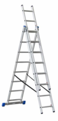Žebřík G21 třídílný 5,1m 3x8 příček
