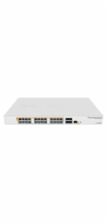 Switch Mikrotik CRS328-24P-4S+RM 800MHz CPU, 512MB, 24x GLAN, 4x SFP + cage, ROS L5, PSU,1U Rack