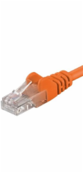 Patch kabel UTP cat 5e, 10m - oranžová