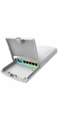 RouterBoard Mikrotik RB960PGS-PB PowerBox Pro 5xGLAN (4x PoE-OUT), Outdoor, nap. adaptér, ROS L4, mont.set