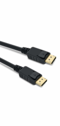Kabel DisplayPort 1.4 přípojný kabel M/M zlacené konektory, 1,5 m