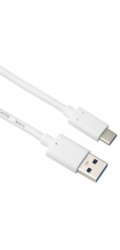 Kabel USB-C - USB 3.0 A (USB 3.2 generation 2, 3A, 10Gbit/s) 2m bílý