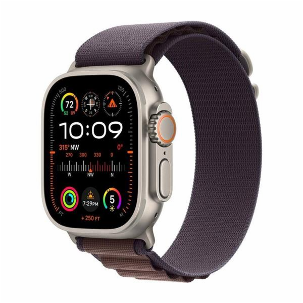 Apple Watch Ultra 2/49mm/Titan/Sport Band/Indigo Alpine/S...