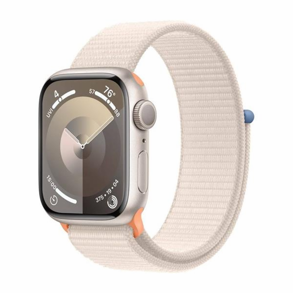 Apple Watch S9 Cell/45mm/Starlight/Sport Band/Starlight