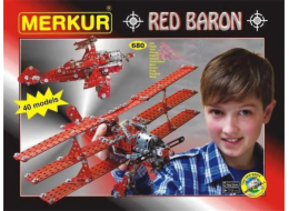 Stavebnice Merkur Red Baron, 680 dílů, 40 modelů