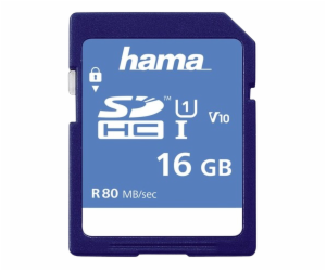 Paměťová karta Hama SDHC 16 GB Class 10, UHS-I 80 MB/s