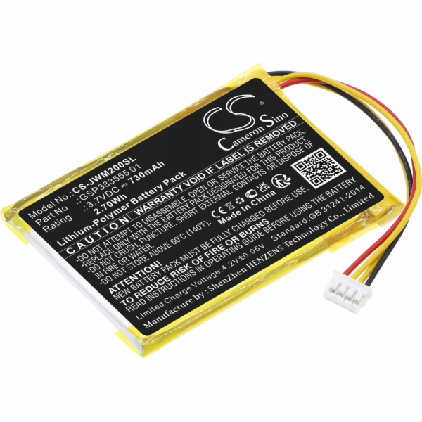 Dobíjecí baterie Cameron Sino Typ Gsp383555 01 Pro Jbl Wi...