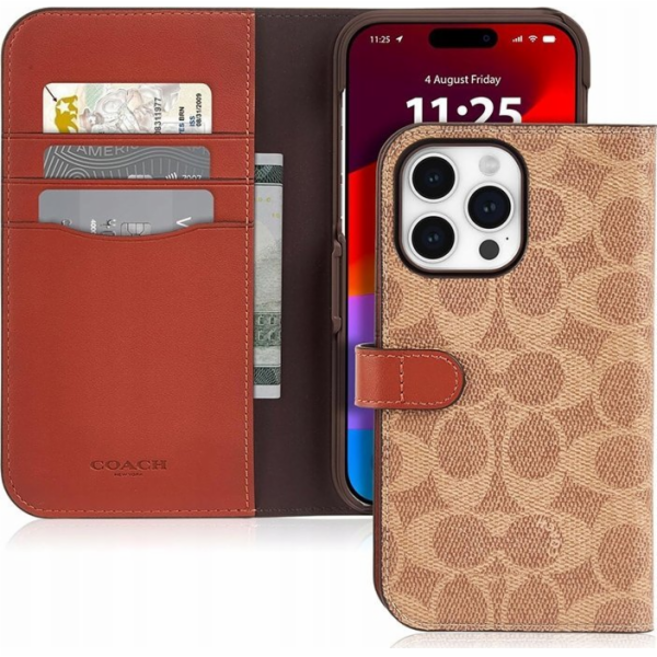 Coach  Folio Signature C Case – 2 v 1 iPhone 15 Pro Max F...