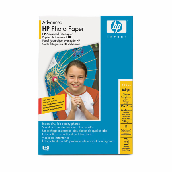 HP fotopapír lesklý 10x15 cm