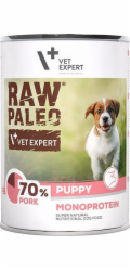 VETEXPERT Raw Paleo Puppy Monoprotein Vepřové maso - mokré krmivo pro štěňata - 400 g