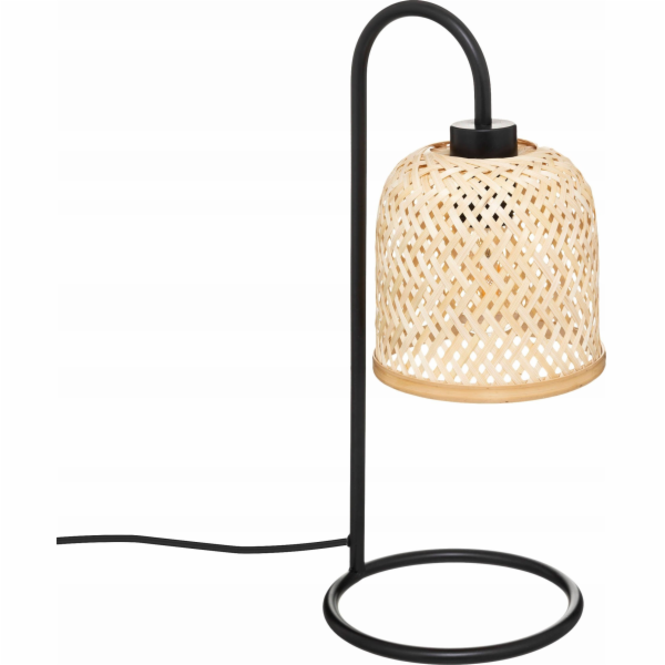 Noční lampa Atmosphera ALI, tkaný bambusový koš, 16 cm
