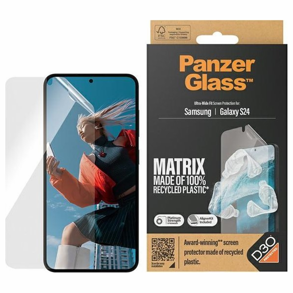 PanzerGlass  Ultra-Wide Fit Sam S24 S921 D3O Matrix Scree...