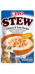 INABA Ciao Stew Chicken & Tuna - pamlsek pro kočky - 40g