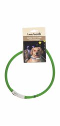 Beeztees Obojek Dogini silikonový   s USB připojením zelený 70x1cm
