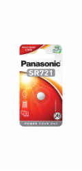PANASONIC Stříbrooxidové - hodinkové baterie SR-721EL/1B 1,55V (Blistr 1ks)