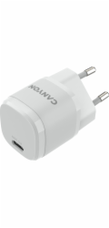 CANYON nabíječka do sítě H-20-05, 1x USB-C PD 20W, bílá