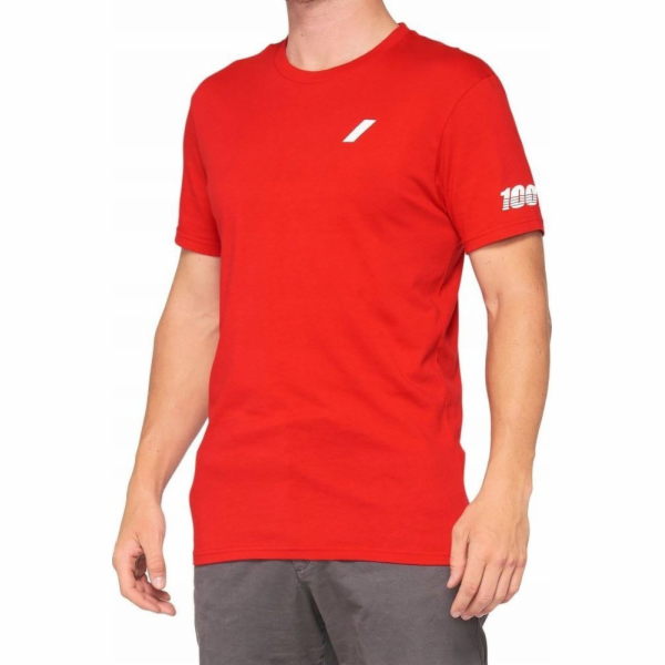 100% T-shirt 100% TILLER krótki rekaw red roz. XL (NEW)