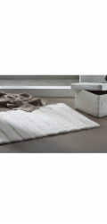 Koupelnová předložka Megan 100x60 cm bavlněná žula šedá KL-23594