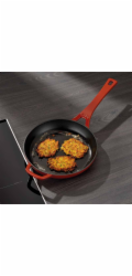 Pánev litinová CALIDO 28 cm červená KL-11963