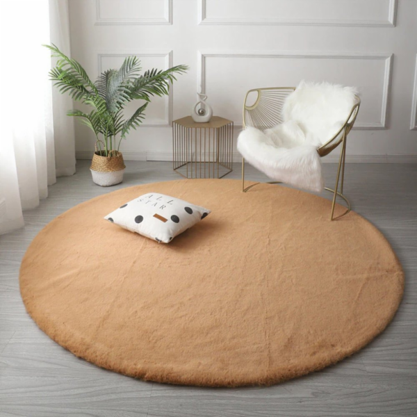 Strado Kulatý koberec Rabbit Strado 100x100 LightCamel (b...