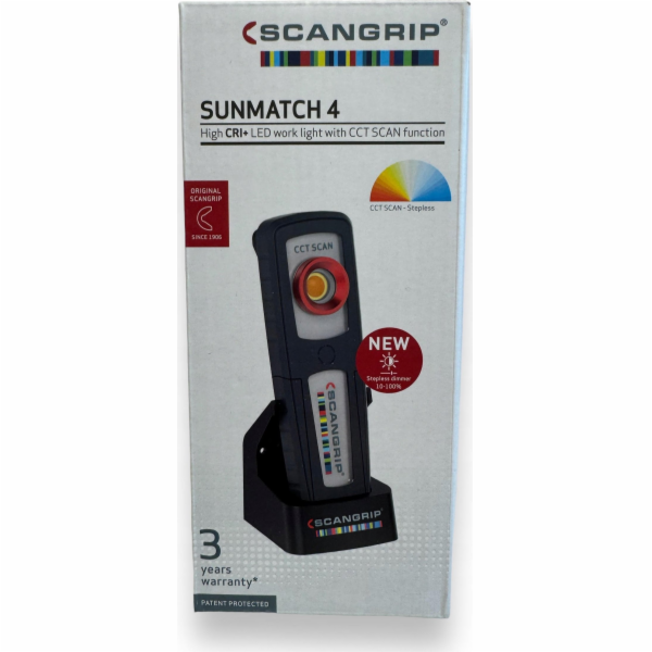 Scangrip Nabíjecí pracovní lampa 500 lm CCT SCAN SUNMATCH...