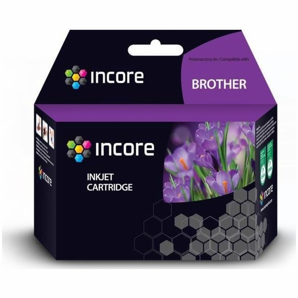 Incore inkoust pro Brother LC-422XLY, žlutý, 22 ml