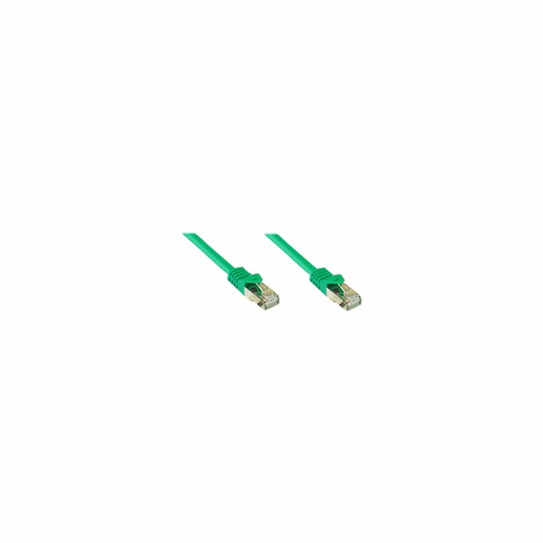 připojení CAT 7 Patchcord zelený 0,5M (8070R-005G)