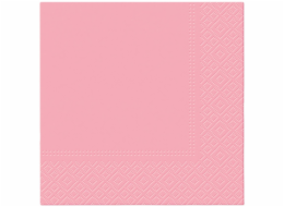 Ubrousek, 330 mm x 330 mm, růžový, 20 ks.