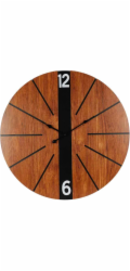 Nástěnné hodiny dřevěné 60 cm KO-Y36300190