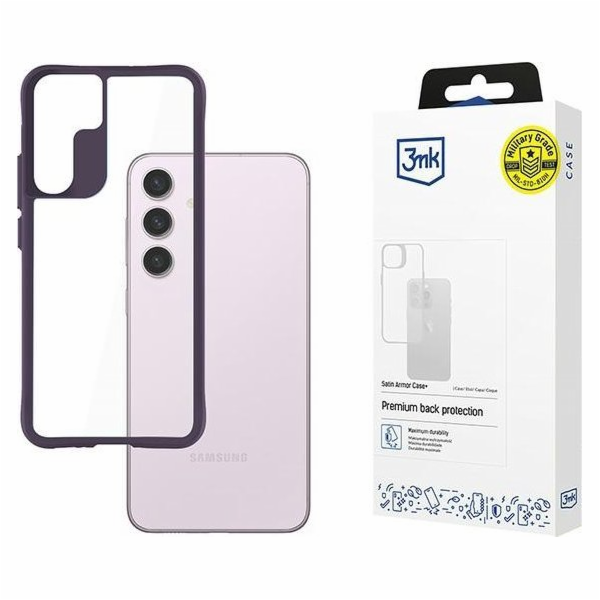 3mk Satin Armor Case+ Purple pro Samsung Galaxy S24