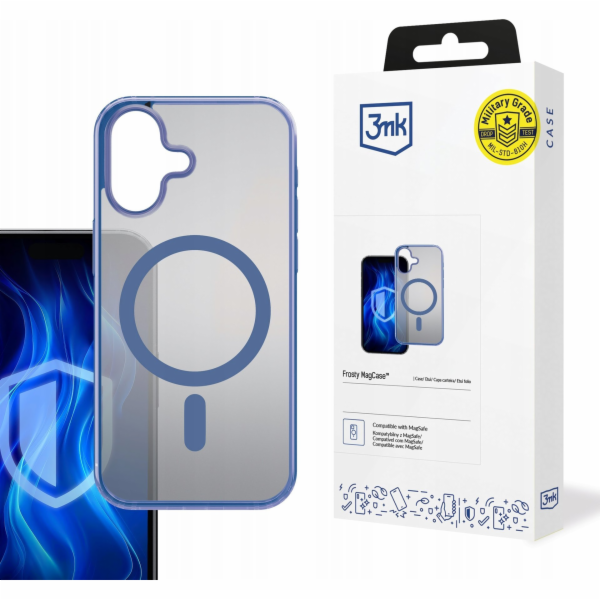 3mk Frosty MagCase Blue pro Apple iPhone 16
