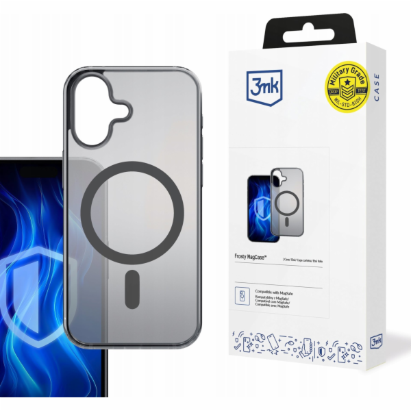 3mk Frosty MagCase Black pro Apple iPhone 16 Plus