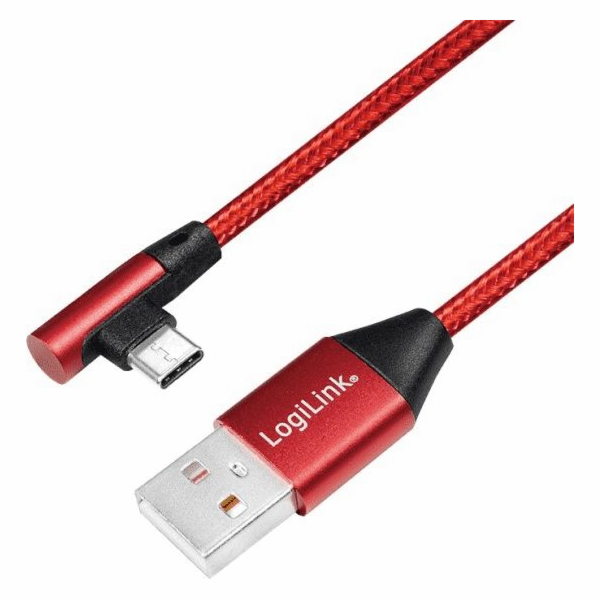 LogiLink USB-A - USB-C USB kabel 1 m červený (CU0146)