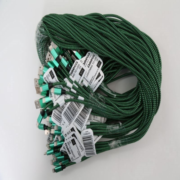 Omega USB-A USB kabel – 1 m zelený (OUFBBLG)
