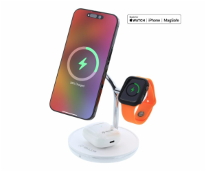 Bezdrátová stolní nabíječka Tellur 3v1 MagSafe