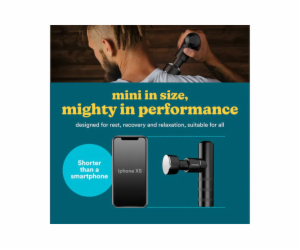 Mini masážní pistole Homedics HHP-65GM MYTI antracitová