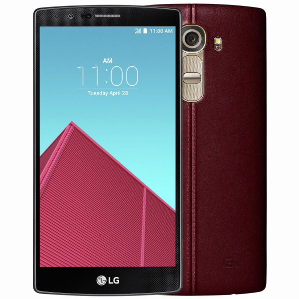 LG H818p G4 32GB Dvojitá kůže červená POUŽITÉ