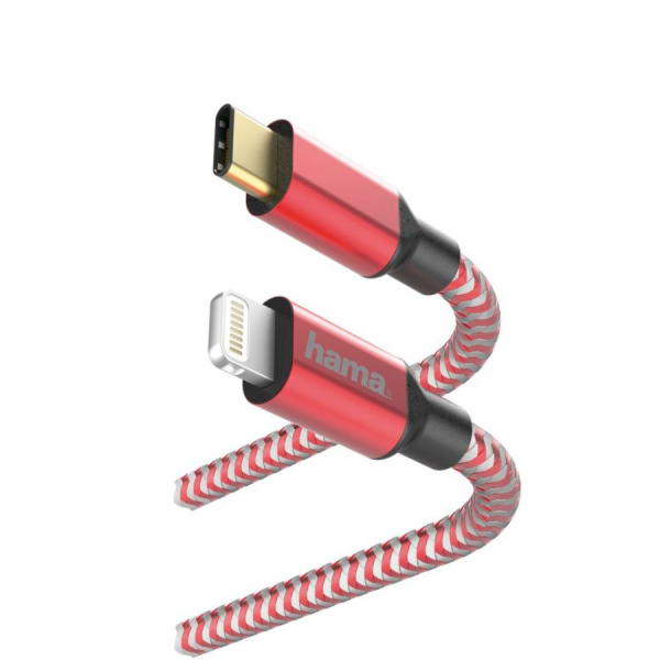 Hama 00183310 kabel USB Type-C – osvětlení MFI 1,5 m červený