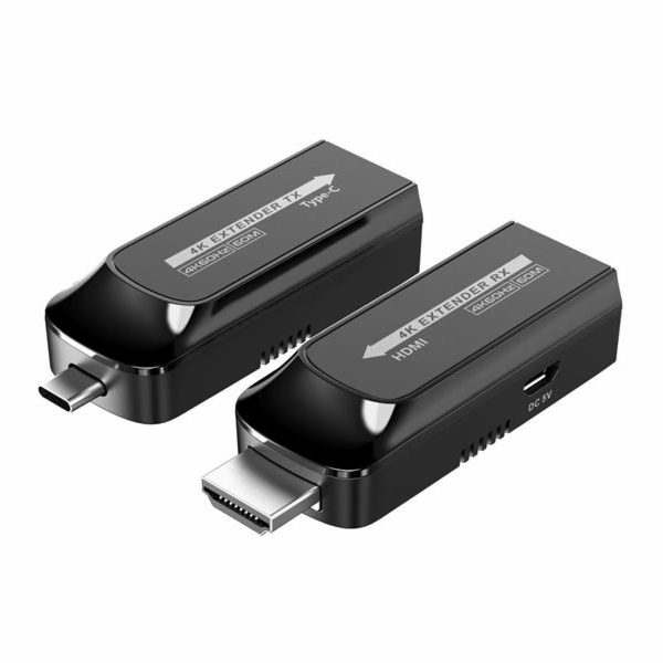 PREMIUMCORD USB-C na HDMI extender přes Cat5e/6/6a 4K@60H...