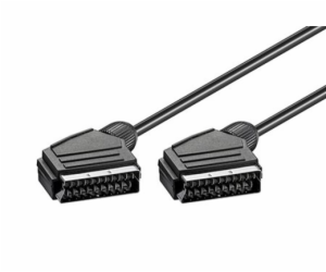Kabel propojovací scart(M) - scart(M), 3m