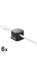 Magnetický organizér kabelů Joyroom JR-ZS368, 3 kusy (černý)
