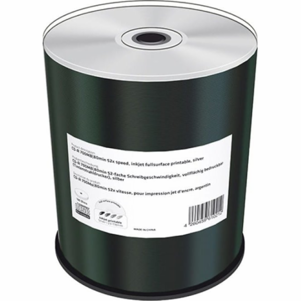 MEDIARANGE CD-R, 700 MB, 52x rychlost, 100 ks, pro tisk