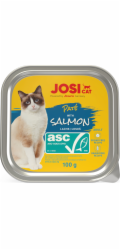 Mokré krmivo pro kočky JosiCat, losos, 0,1 kg